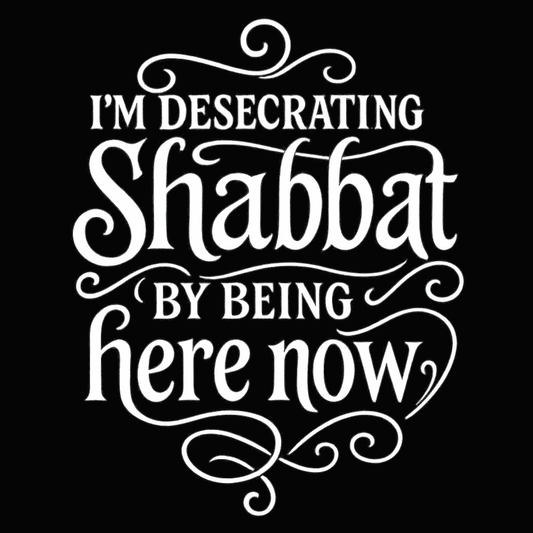 I'm desecrating Shabbat by being here (no back logo) - Women's Relaxed T-Shirt