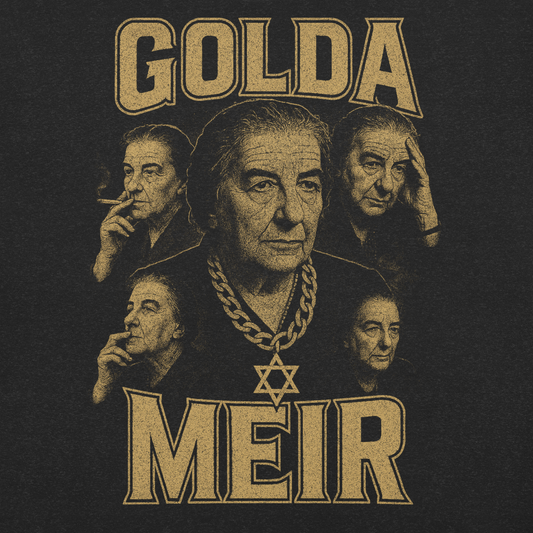 Golda Meir "Rap Shirt" (w/back logo) - Men's/Unisex t-shirt
