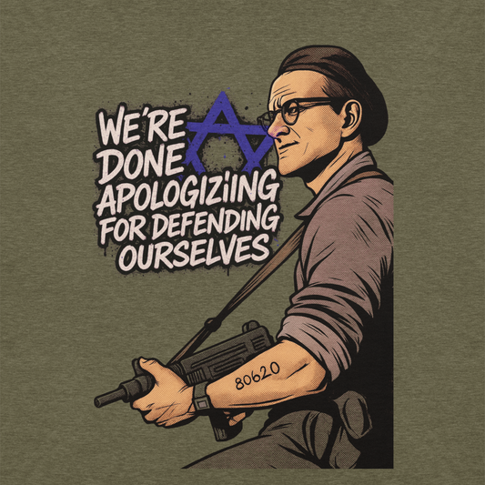 We're done apologizing for defending ourselves (no logos) - Men's/Unisex t-shirt